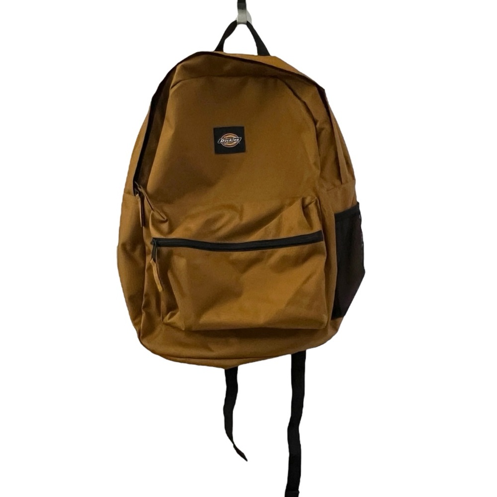 EC/Like New Dickies Brown & Black Backpack front & side pocket, inner divider